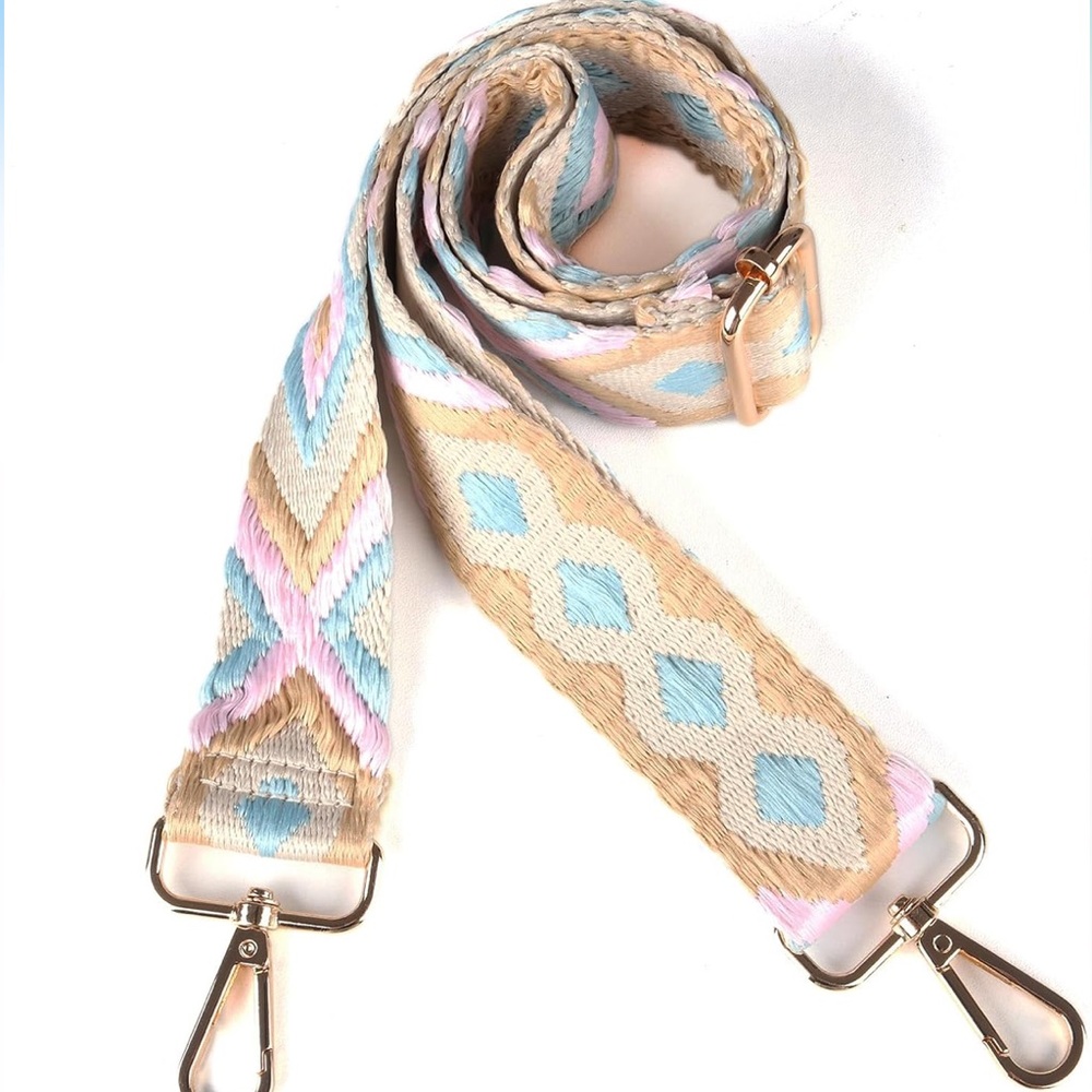 Colorful Geometric Bag Strap